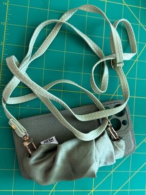 Crossbody Phone Bag in Sage Green iPhone 13 Pro